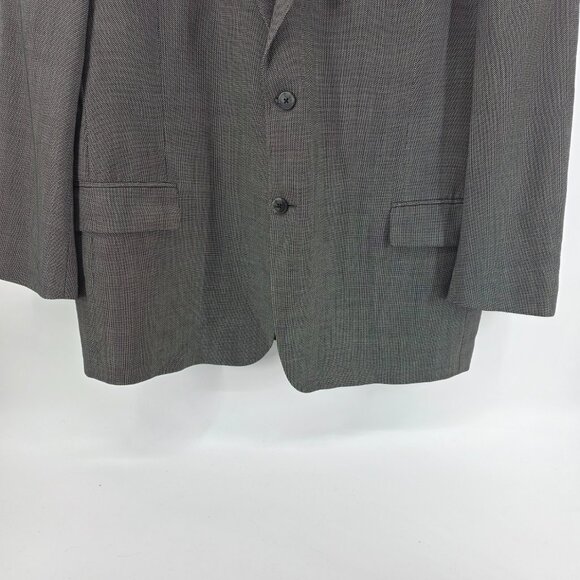 Joseph Abboud Black White Wool Blazer – Size 48R – Two-Button Sport Coat - Picture 4 of 10